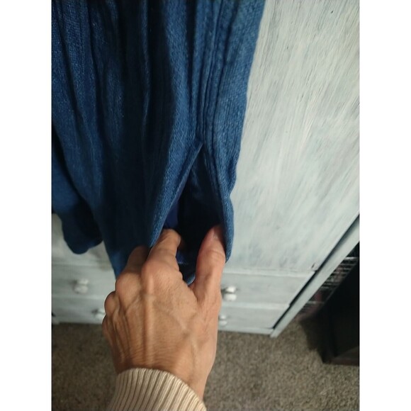 Faherty 100% Linen Dress Blue Xs Boho Feminine Cottage Core - Picture 6 of 9